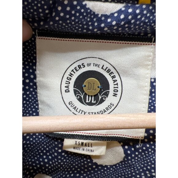 Anthropologie Daughters of the Liberation Yellow Hoodie Anorak Rain Jacket - Picture 4 of 8